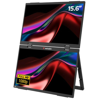 Przenośny podwójny monitor Verbatim      Essentials 15,6" FHD czarny 32403