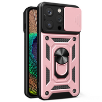 Hybrid Armor Camshield etui iPhone 14 Pro pancerny pokrowiec z osłoną na aparat różowe
