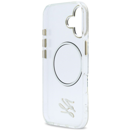 Etui Karl Lagerfeld IML KL Script Logo   MagSafe do iPhone 17 przezroczysty