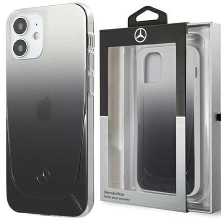 Mercedes MEHCP12SARGBK iPhone 12 mini 5,4" czarny/black hardcase Transparent Line