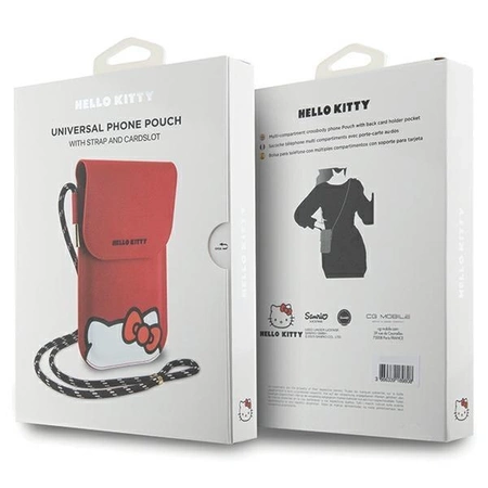 Torebka Hello Kitty Leather Hiding Kitty Cord - czerwona