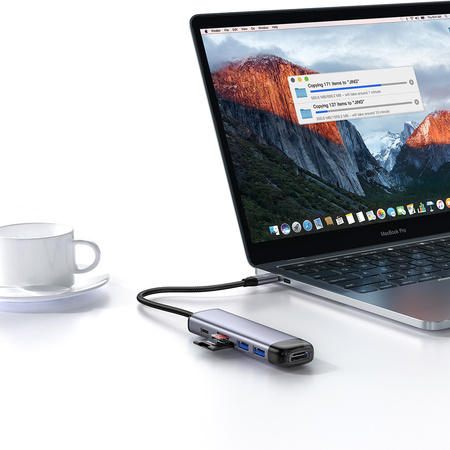 HUB do laptopa Mcdodo 6w1 USB-C HDMI 4K do Macbook