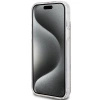 Etui Guess IML 4G Gold Stripe na iPhone 15 Plus / 14 Plus - brązowe