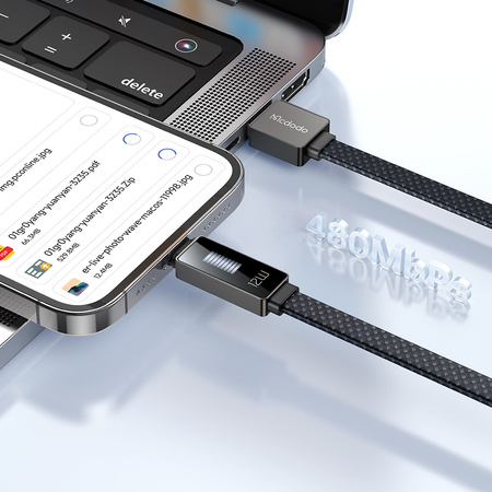 MCDODO CHARGER USB LIGHTNING FAST CHARGING CABLE FOR IPHONE 1M LED