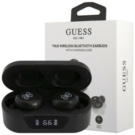 Guess słuchawki Bluetooth GUTWST31EK TWS + stacja dokująca czarny/black