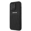 AMG AMHCP13LOSDBK iPhone 13 Pro / 13 6,1" czarny/black hardcase Leather Curved Lines