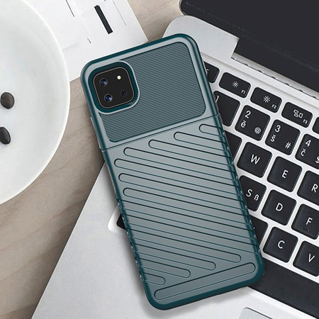 Thunder Case elastyczne pancerne etui pokrowiec Samsung Galaxy A22 5G czarny