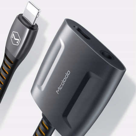 MCDODO PRZEJŚCIÓWKA ADAPTER LIGHTNING MINI JACK 3,5MM KABEL DO IPHONE 13 14