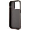 Etui Guess GCube Stripes MagSafe GUHMP14LHGCFSEW na iPhone 14 Pro - brązowe