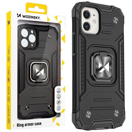WOZINSKY POKROWIEC RING ARMOR DO IPHONE 14 PLUS PANCERNY MAGNETYCZNY UCHWYT