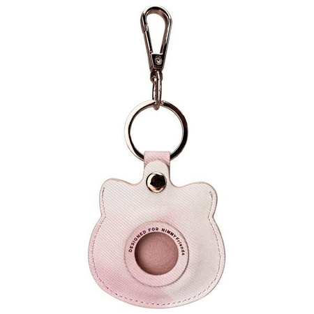 Nimmy Zestaw 3w1 torebka na telefon +    portfel + etui na lokalizator różowy/pink Big Eyed Pet 2.0 Cat