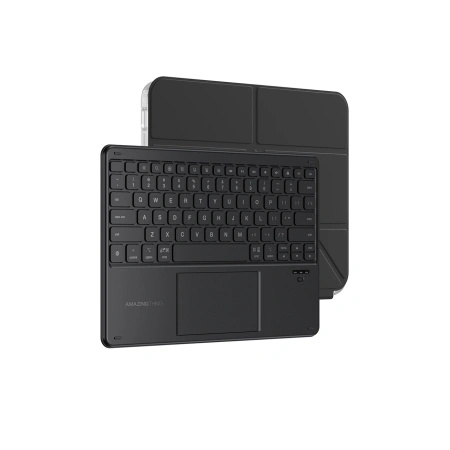 Etui z klawiaturą AMAZINGTHING Minimal Case Keylite Combo na iPad 11" 2025 - czarne