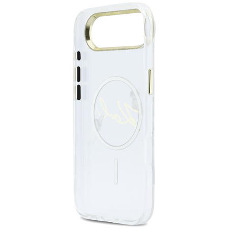Etui Karl Lagerfeld IML Choupettes Karl  Script Logo MagSafe do iPhone Air przezroczysty