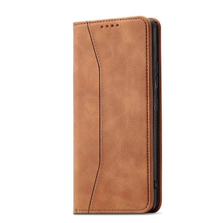 HURTEL ETUI CASE POKROWIEC MAGNETYCZNY DO SAMSUNG GALAXY S23 PLUS BRĄZOWE