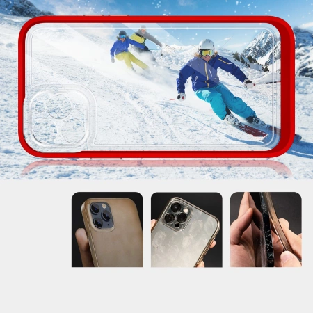 HURTEL ETUI POKROWIEC CASE ŻELOWY DO IPHONE 11 PRO MAX CLEAR 3IN1 RAMKA