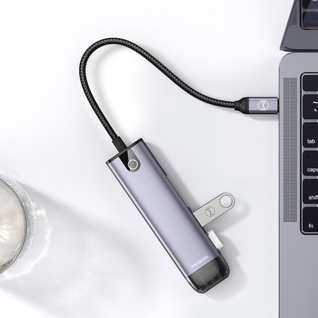 HUB do laptopa Mcdodo 6w1 USB-C HDMI 4K do Macbook