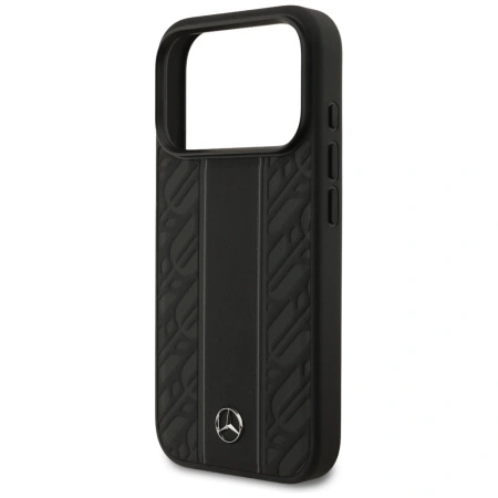 MERCEDES ETUI LEATHER LAUREL LEAVES STRIPES MAGSAFE DO IPHONE 17 PRO