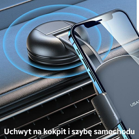 USAMS UCHWYT SAMOCHODOWY NA KOKPIT DO TELEFONÓW IPHONE 12 13 14 UNIWERSALNY