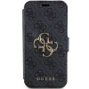 Etui Guess 4G Metal Logo na iPhone 15 Pro - szare