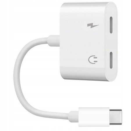 PRZEJŚCIÓWKA ADAPTER DO SŁUCHAWEK 2X USB-C Z DAC