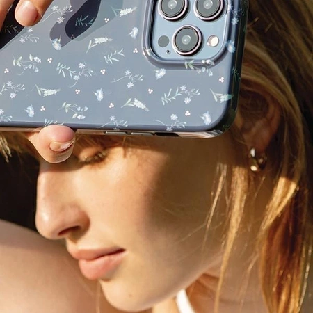 Etui UNIQ Coehl Prairie na iPhone 15 Pro Max - granatowe