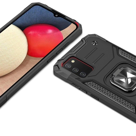 WOZINSKY RING ARMOR ETUI Z MAGNETYCZNYM UCHWYTEM DO SAMSUNG GALAXY A03S