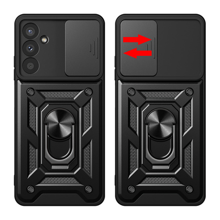 Etui pancerne Hybrid Armor Camshield do Samsung M14 z osłoną na aparat - czarne