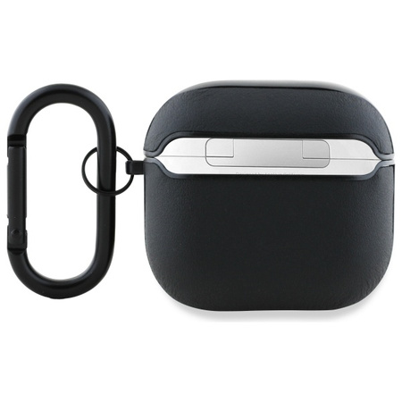 MERCEDES ETUI POKROWIEC AM AMG DO AIRPODS 4 Z LOGO BIAŁYM WERSJA LUXURY