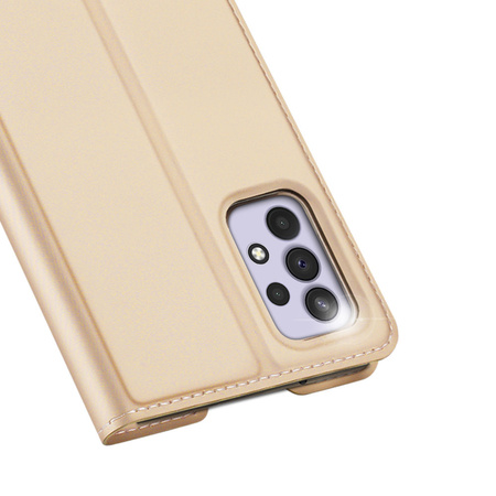 Dux Ducis Skin Pro kabura etui pokrowiec z klapką Samsung Galaxy A33 5G złoty