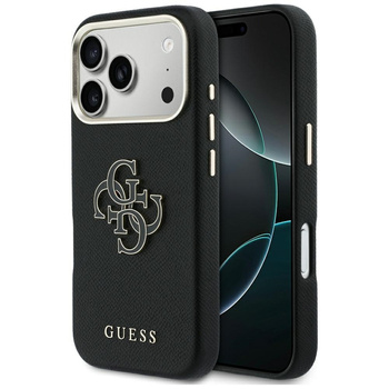 Etui Guess FW Resin Logo do iPhone 17    Pro czarny