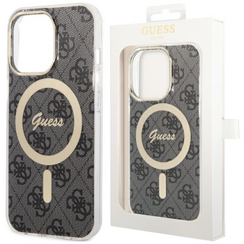 Etui Guess GUHMN61H4STK na iPhone 11 - czarne 4G MagSafe