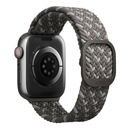 UNIQ pasek Aspen Apple Watch 44/42/45mm Series 4/5/6/7/8/SE/SE2 Braided DE szary/pebble grey