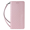 Magnet Strap Case etui do Samsung Galaxy S22+ (S22 Plus) pokrowiec portfel + mini smycz zawieszka różowy