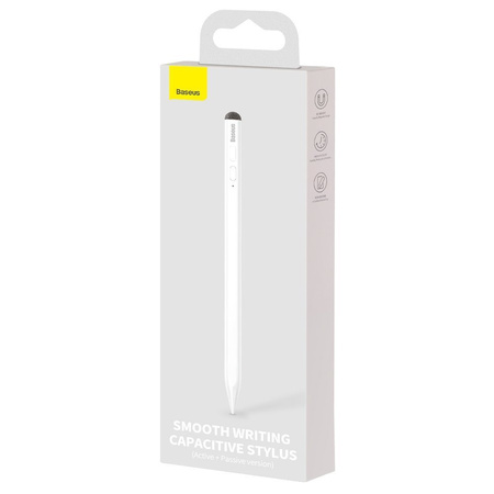 Baseus pojemnościoway rysik stylus pen do iPad (aktywny / pasywny) biały (ACSXB-C02)