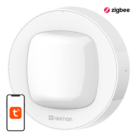 HEIMAN CZUJNIK RUCHU PIR WIFI DO ZABEZPIECZENIA DOMU TUYA ŁATWA INSTALACJA