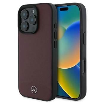 MERCEDES ETUI HARDCASE DO IPHONE 16 PRO MAX DO MAGSAFE SKÓRA WYTRZYMAŁE
