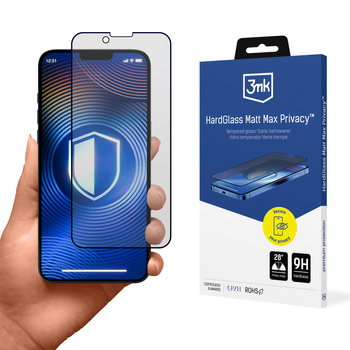 3MK HARDGLASS MATT MAX PRIVACY DO IPHONE 13 13 PRO 14 16E SZKŁO OCHRONNE