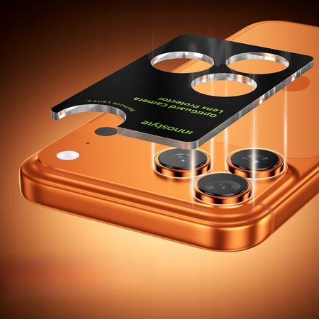 INNOSTYLE SZKŁO NA APARAT OSŁONA OCHRONA OBIEKTYWU DO IPHONE 17 AIR CZARNE