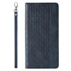 Magnet Strap Case etui do iPhone 12 pokrowiec portfel + mini smycz zawieszka niebieski