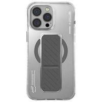 Skinarma etui Axon iPhone 16 Pro Max     6.9 Magnetic Charging + Grip Stand titanium