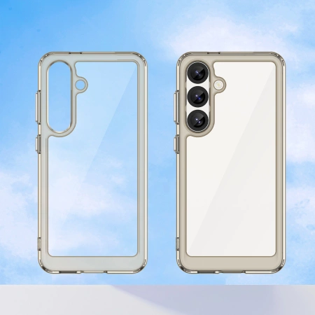 HURTEL ETUI POKROWIEC SILIKONOWY DO SAMSUNG GALAXY S25 ŻELOWA RAMKA OCHRONA