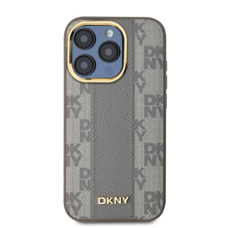 DKNY ETUI HARDCASE LEATHER CHECKERED MONO DO IPHONE 15 PRO MAX 6.7