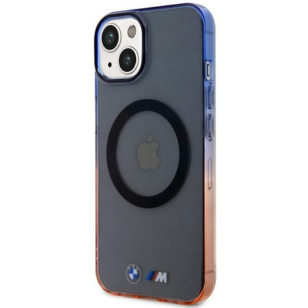 Etui BMW BMHMP14SHTGE na iPhone 14 - szare hardcase Gradient Bumper MagSafe