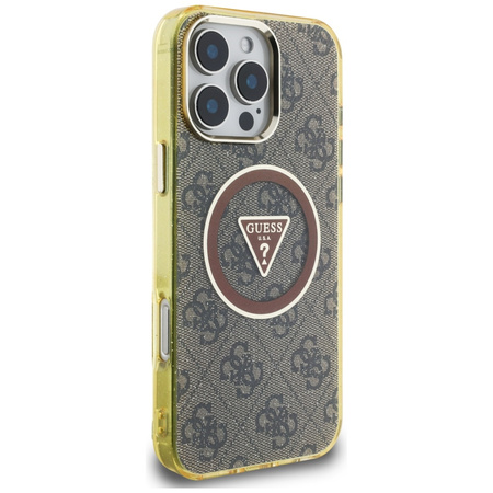 GUESS ETUI TPU POKROWIEC DO IPHONE 16 PRO MAX 4G DO MAGSAFE METAL GLITTER