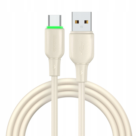 MCDODO KABEL USB-C SZYBKIE ŁADOWANIE DO SAMSUNG XIAOMI TYP C 6A 100W 1M LED