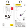 Dudao przewód kabel USB / micro USB 5A 1m biały (L2M 1m white)
