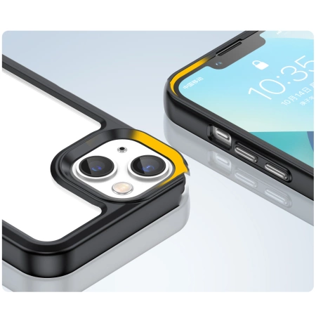 Outer Space Case etui iPhone 14 Plus sztywny pokrowiec z żelową ramką czarny