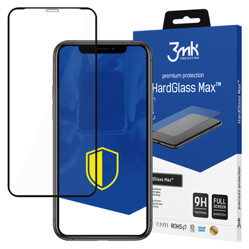 3MK HARDGLASS DO APPLE IPHONE X SZKŁO HARTOWANE OCHRONNE Z PEŁNĄ OCHRONĄ