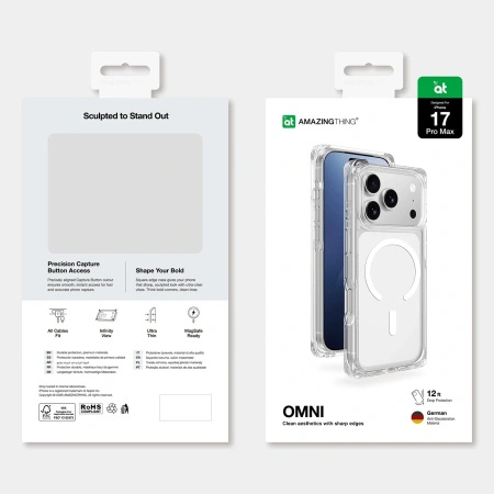AMAZINGTHING ETUI OMNI DO IPHONE 17 PRO MAX Z MAGSAFE PRZEZROCZYSTE