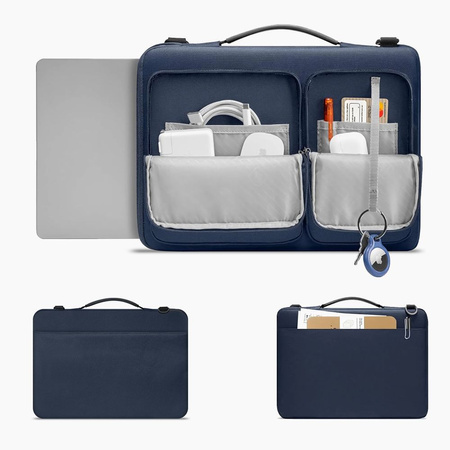 TECH-PROTECT TORBA ETUI POKROWIEC DO LAPTOP 13 14 CALI OCHRONNA NAVY BLUE